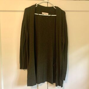 Olive Green Cotten Cardigan -XL